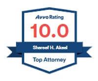 Avvo Rating 10.0 | Shareef H. Akeel | Top Attorney