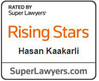 Rated by Super Lawyers | Rising Stars | Hasan Kaakarli | SuperLaywers.com